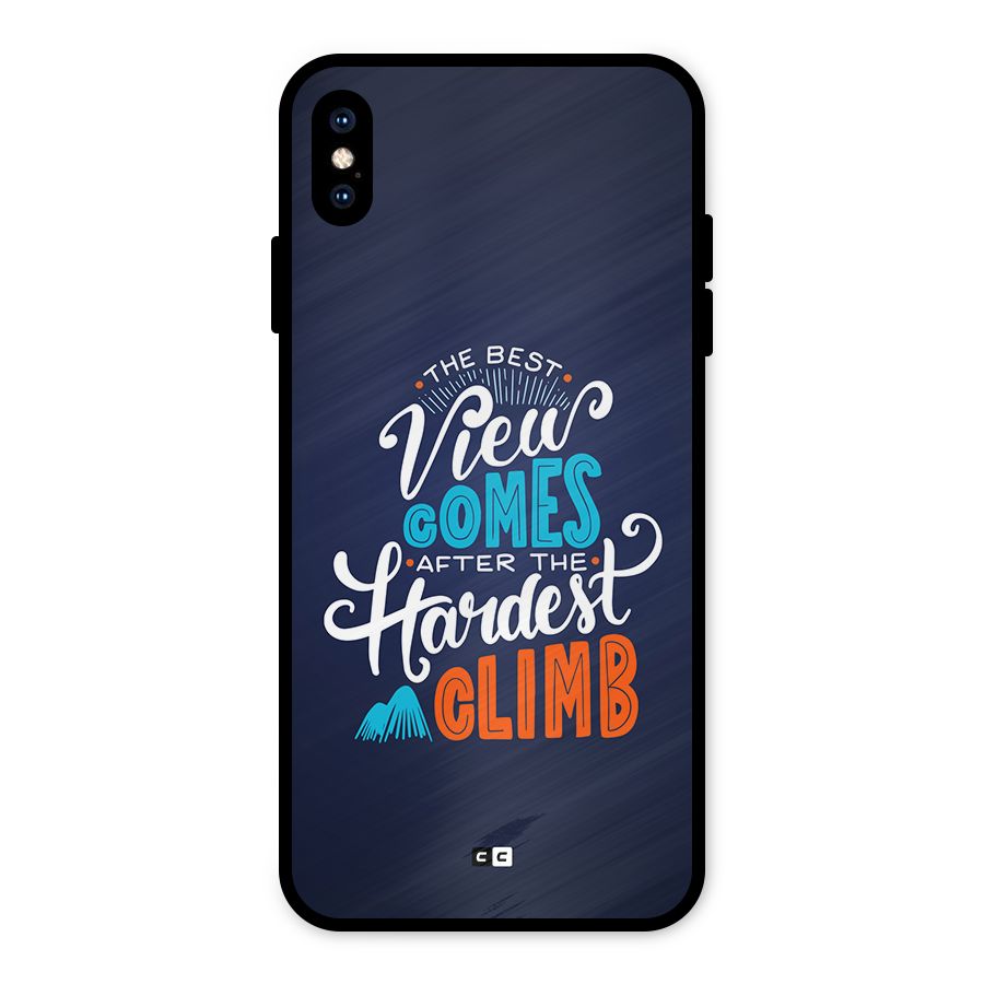 Hardest Climb Metal Back Case for iPhone XS Max