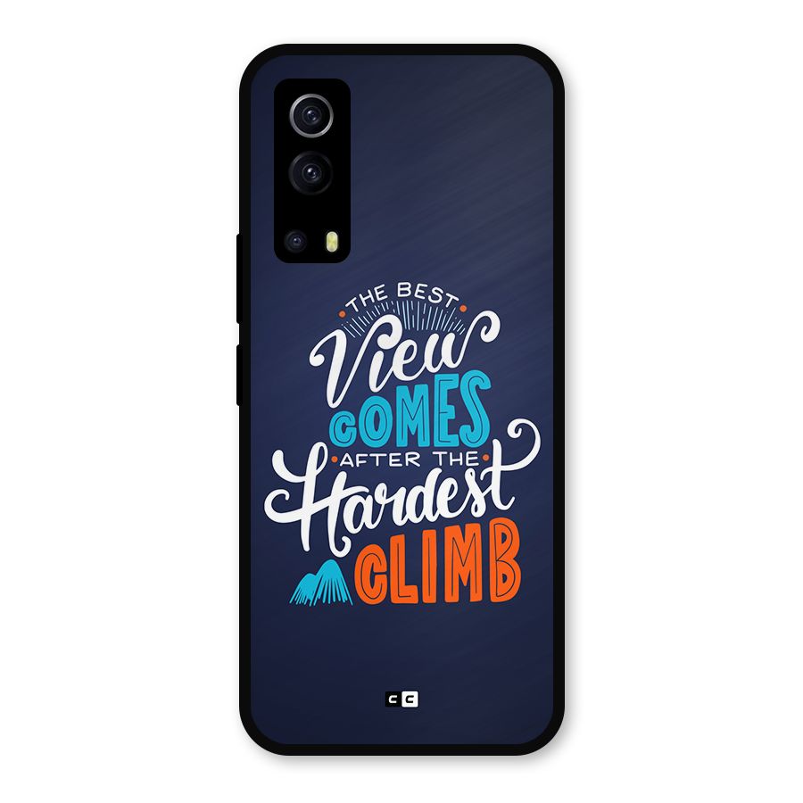 Hardest Climb Metal Back Case for iQOO Z3
