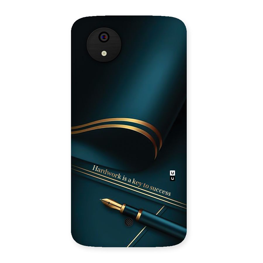 Hardwork Is Key Back Case for Canvas A1  AQ4501