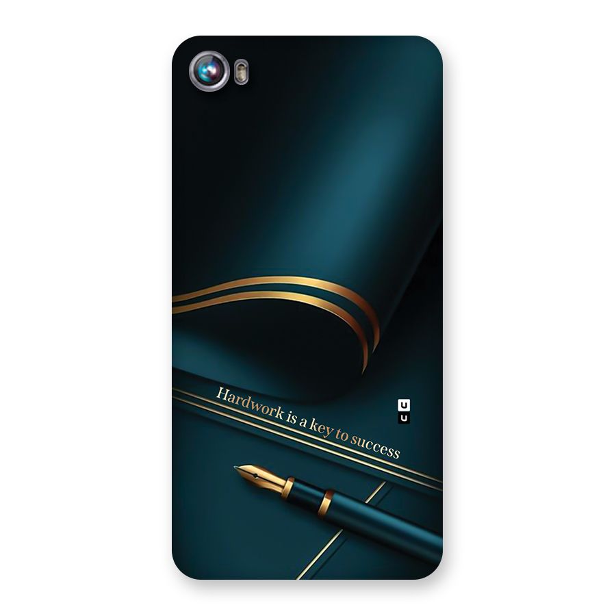 Hardwork Is Key Back Case for Canvas Fire 4 (A107)