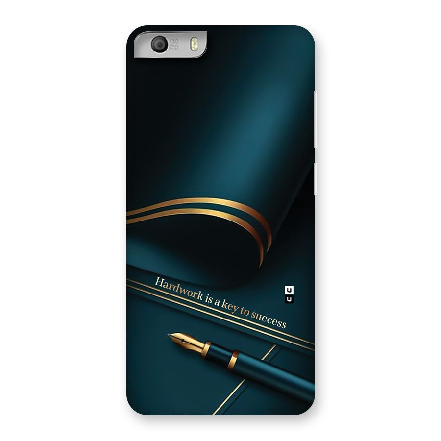 Hardwork Is Key Back Case for Canvas Knight 2