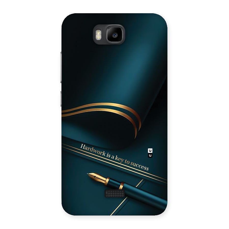 Hardwork Is Key Back Case for Honor Bee