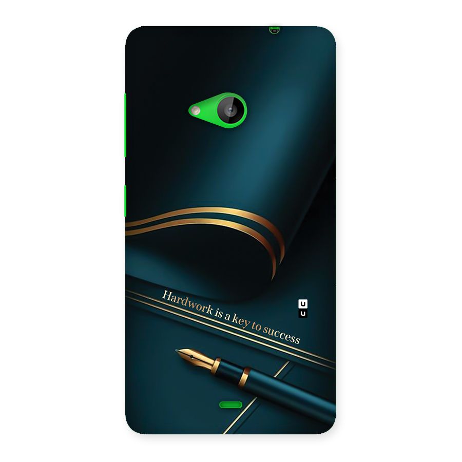 Hardwork Is Key Back Case for Lumia 535