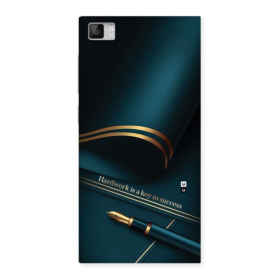 Hardwork Is Key Back Case for Mi3