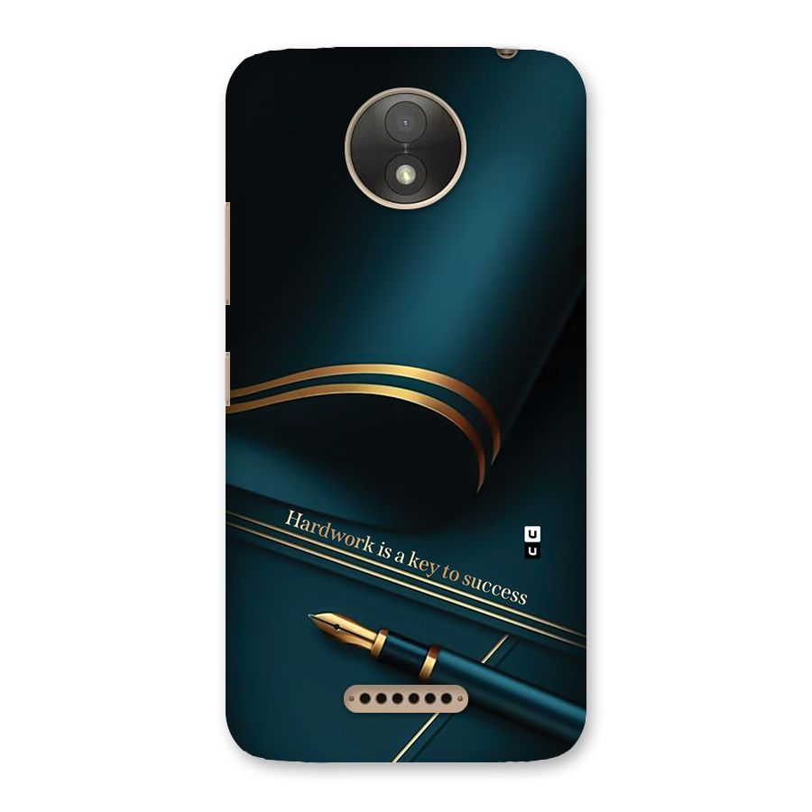Hardwork Is Key Back Case for Moto C Plus