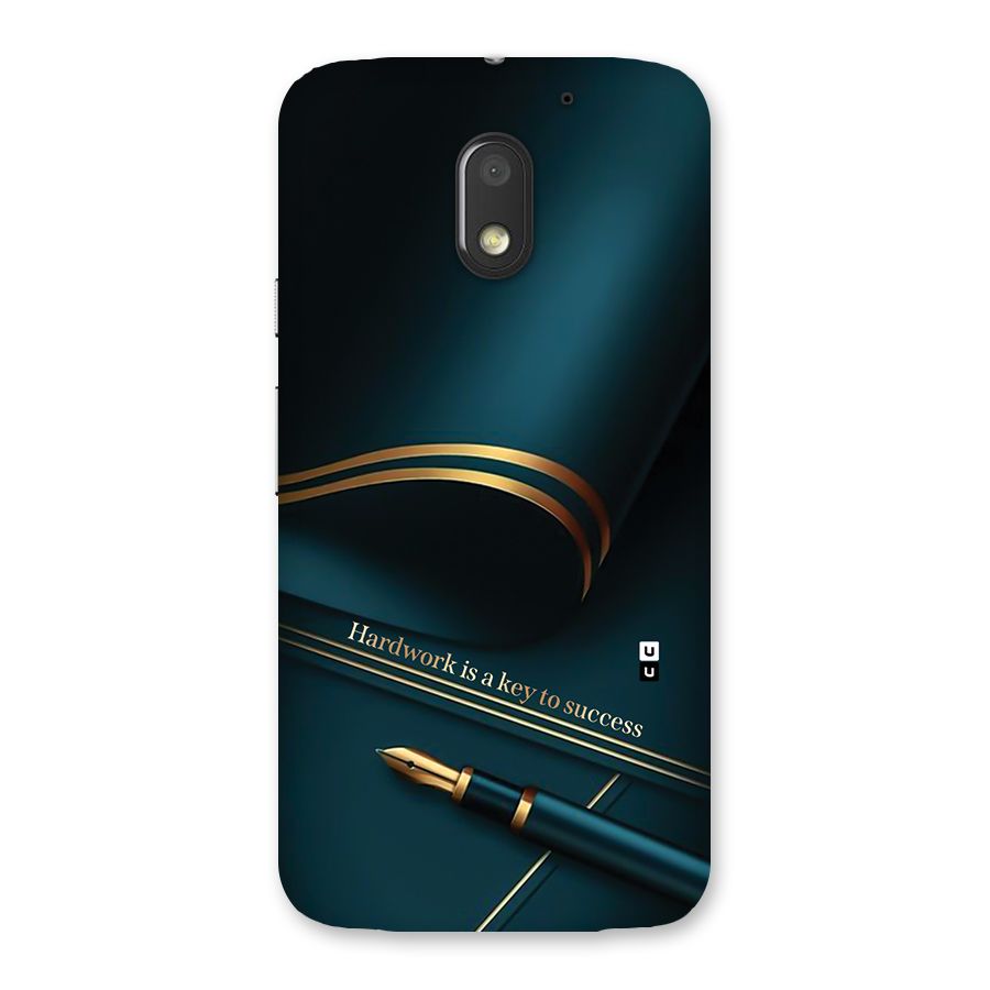 Hardwork Is Key Back Case for Moto E3 Power