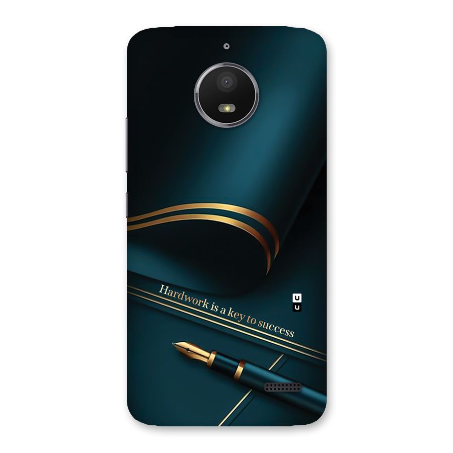 Hardwork Is Key Back Case for Moto E4