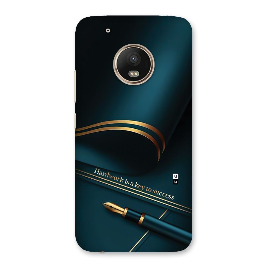 Hardwork Is Key Back Case for Moto G5 Plus