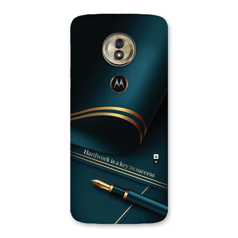 Hardwork Is Key Back Case for Moto G6 Play