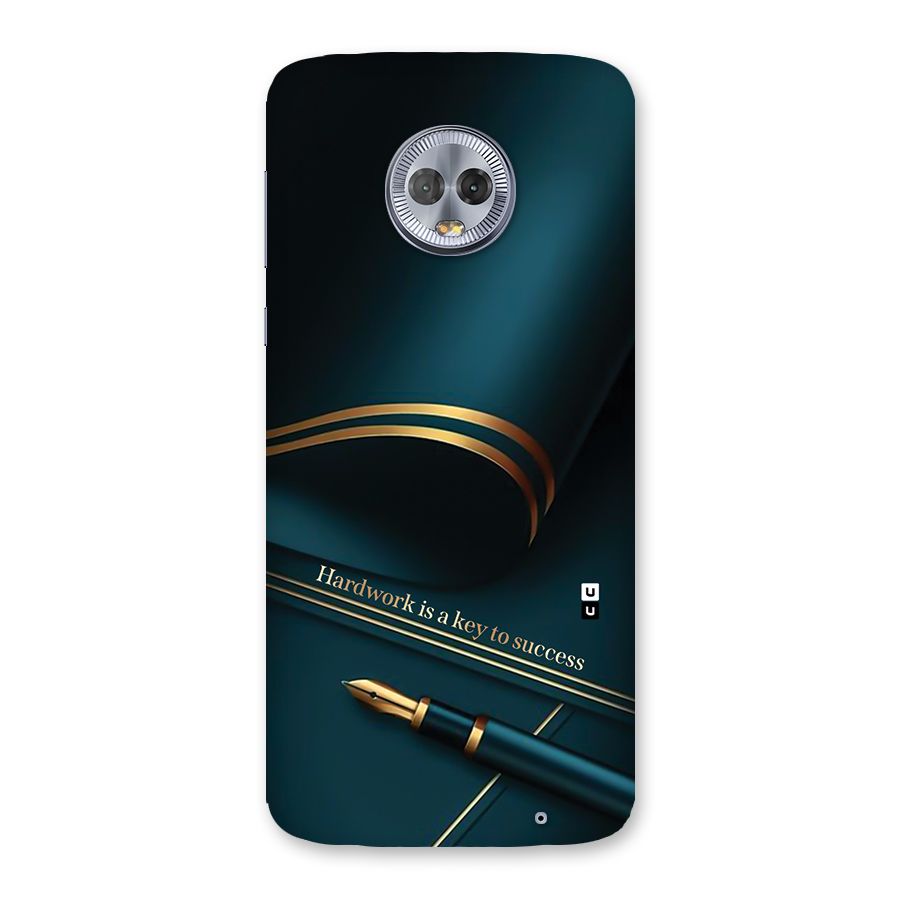 Hardwork Is Key Back Case for Moto G6 Plus