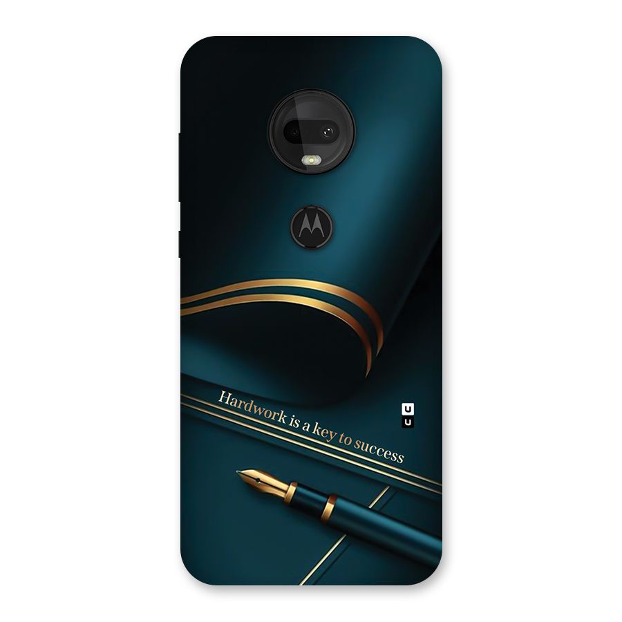 Hardwork Is Key Back Case for Moto G7