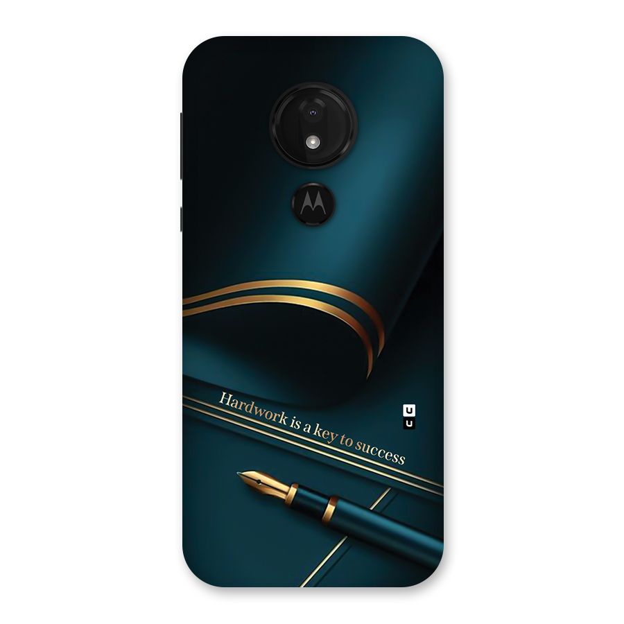Hardwork Is Key Back Case for Moto G7 Power