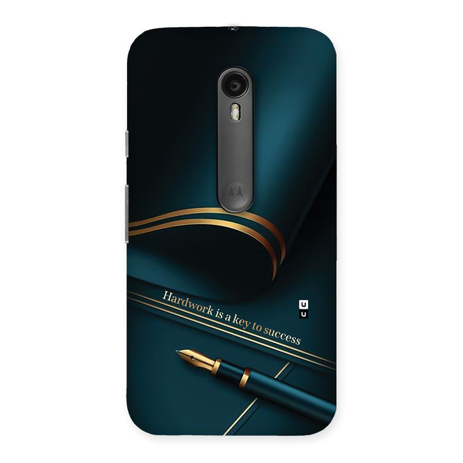 Hardwork Is Key Back Case for Moto G Turbo