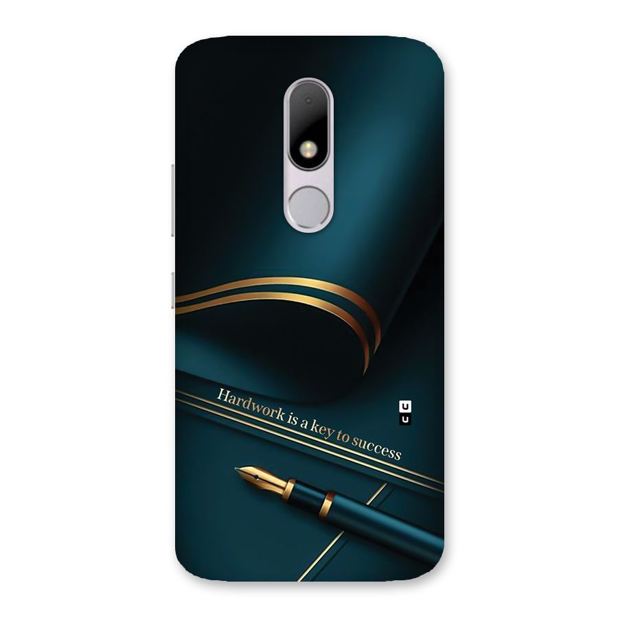 Hardwork Is Key Back Case for Moto M