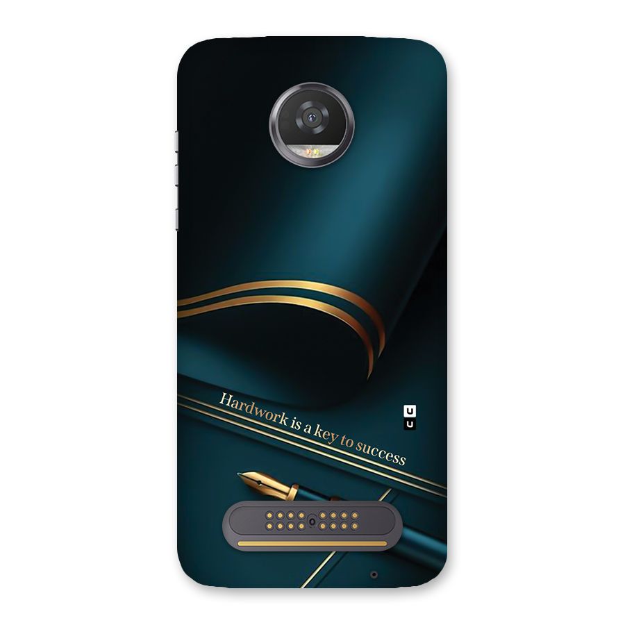 Hardwork Is Key Back Case for Moto Z2 Play
