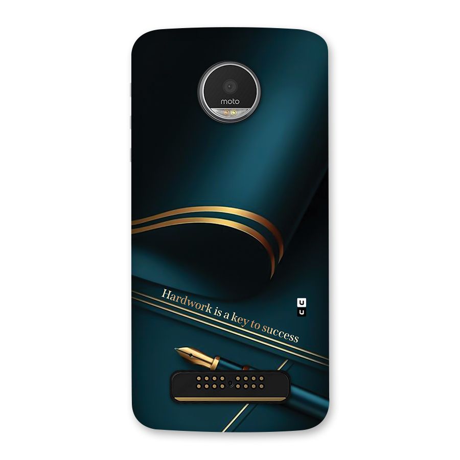 Hardwork Is Key Back Case for Moto Z Play