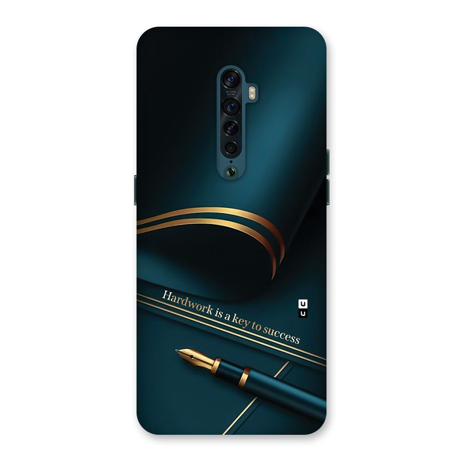 Hardwork Is Key Back Case for Oppo Reno2