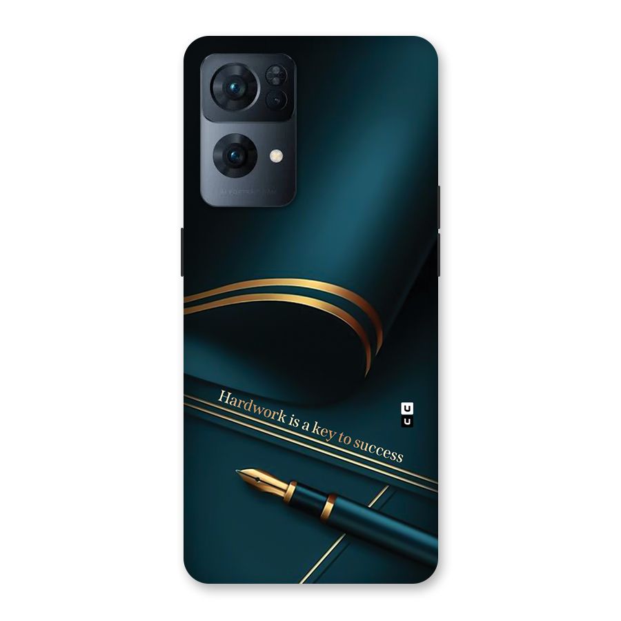 Hardwork Is Key Back Case for Oppo Reno7 Pro 5G