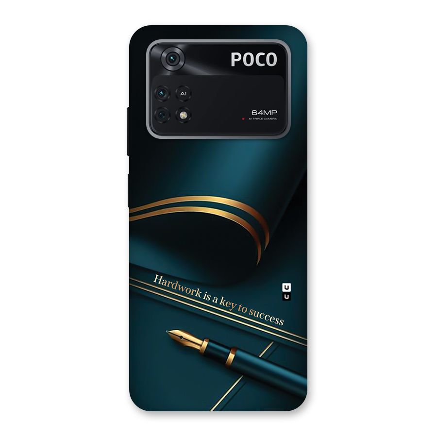 Hardwork Is Key Back Case for Poco M4 Pro 4G
