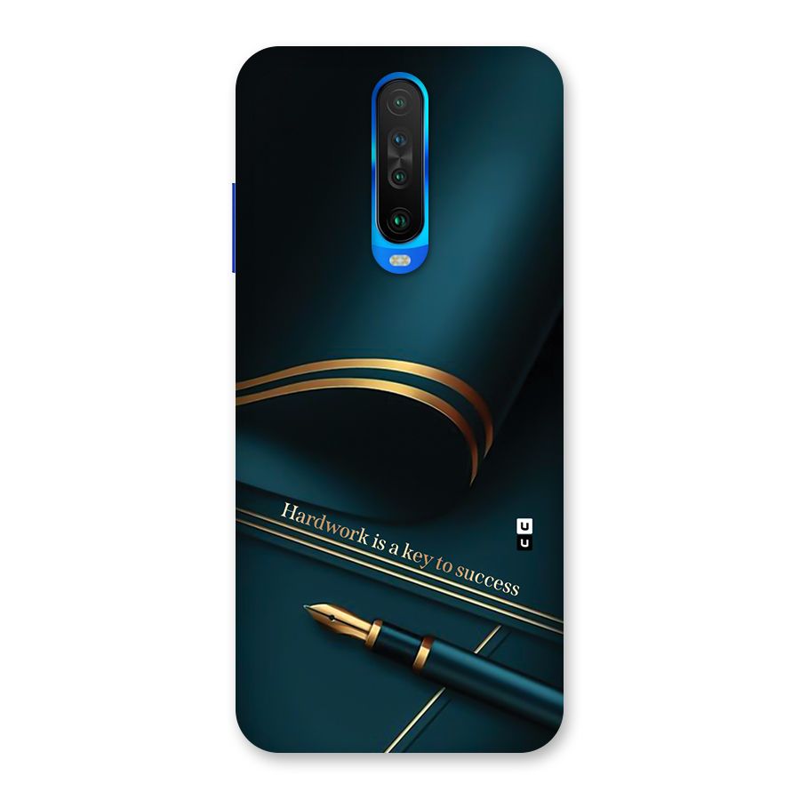 Hardwork Is Key Back Case for Poco X2