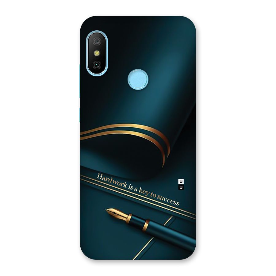 Hardwork Is Key Back Case for Redmi 6 Pro
