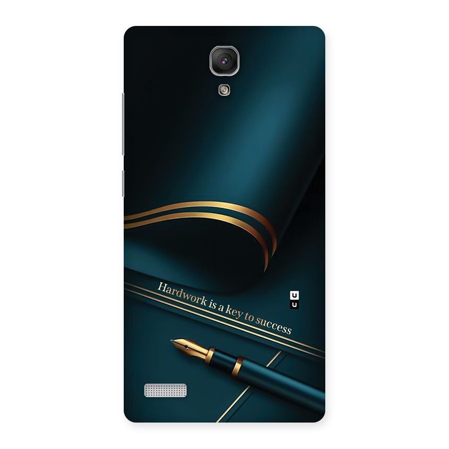 Hardwork Is Key Back Case for Redmi Note