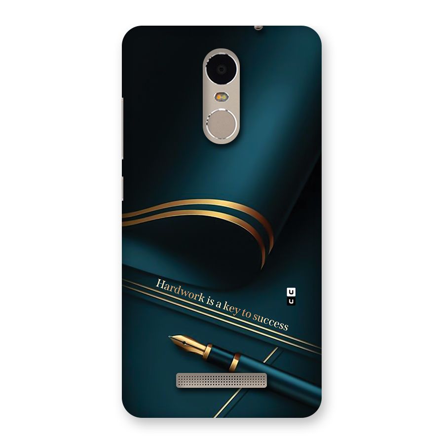 Hardwork Is Key Back Case for Redmi Note 3