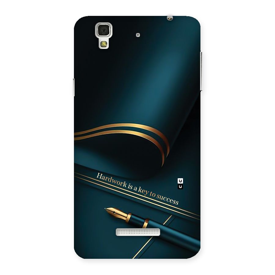 Hardwork Is Key Back Case for YU Yureka Plus