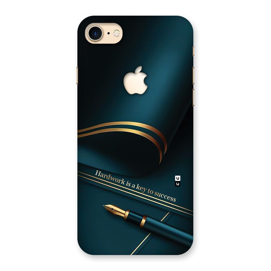 Hardwork Is Key Back Case for iPhone 7 Apple Cut