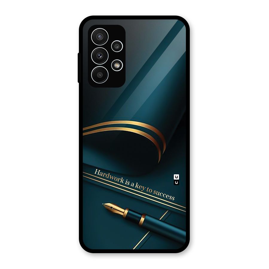 Hardwork Is Key Glass Back Case for Galaxy A23