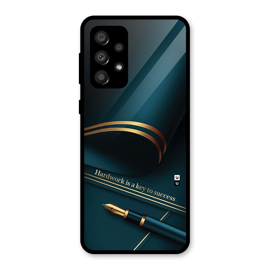 Hardwork Is Key Glass Back Case for Galaxy A32