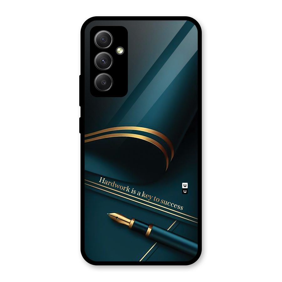Hardwork Is Key Glass Back Case for Galaxy A34