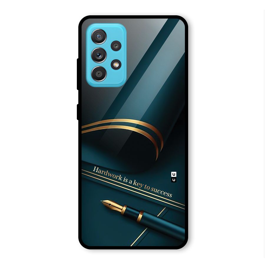 Hardwork Is Key Glass Back Case for Galaxy A52s 5G