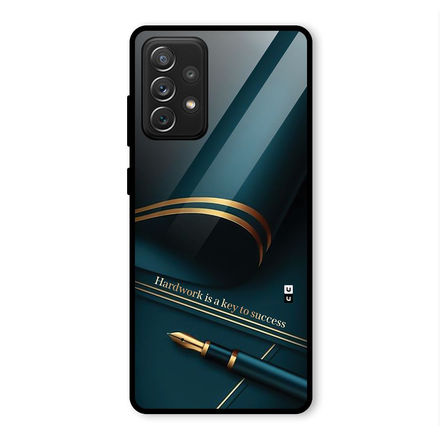 Hardwork Is Key Glass Back Case for Galaxy A72