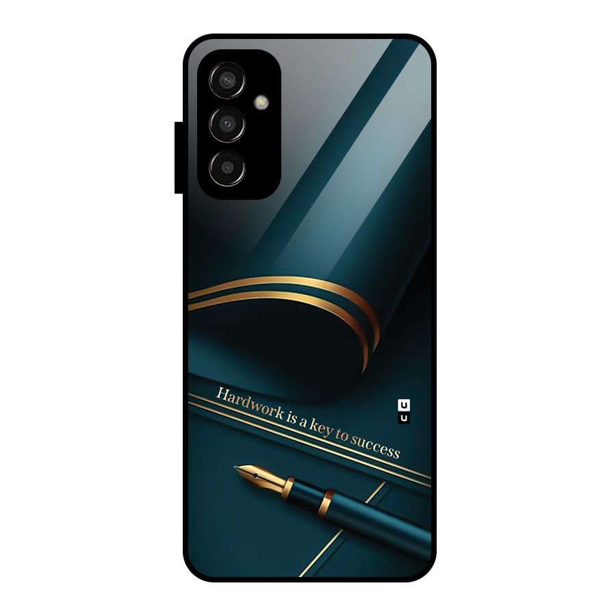 Hardwork Is Key Glass Back Case for Galaxy F13