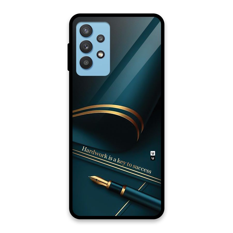Hardwork Is Key Glass Back Case for Galaxy M32 5G