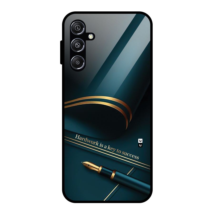 Hardwork Is Key Glass Back Case for Galaxy M34 5G