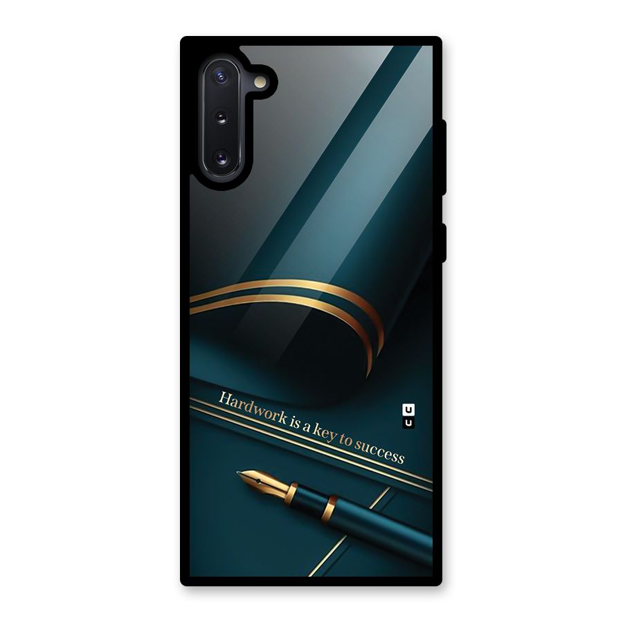 Hardwork Is Key Glass Back Case for Galaxy Note 10