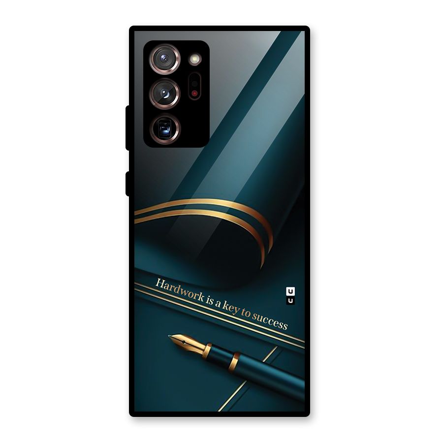 Hardwork Is Key Glass Back Case for Galaxy Note 20 Ultra