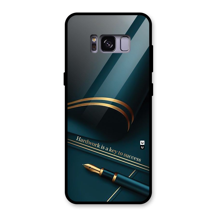 Hardwork Is Key Glass Back Case for Galaxy S8