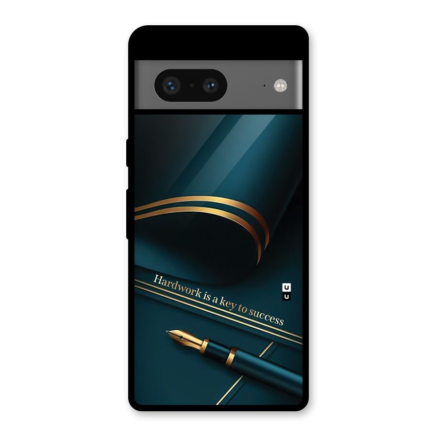Hardwork Is Key Glass Back Case for Google Pixel 7