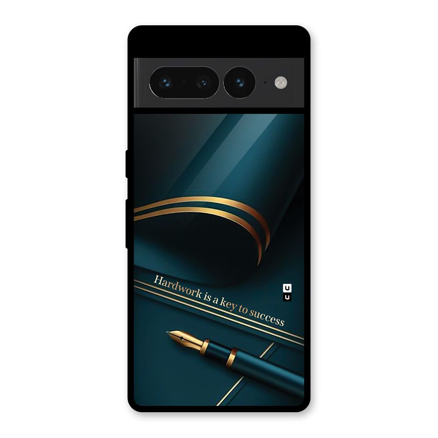 Hardwork Is Key Glass Back Case for Google Pixel 7 Pro