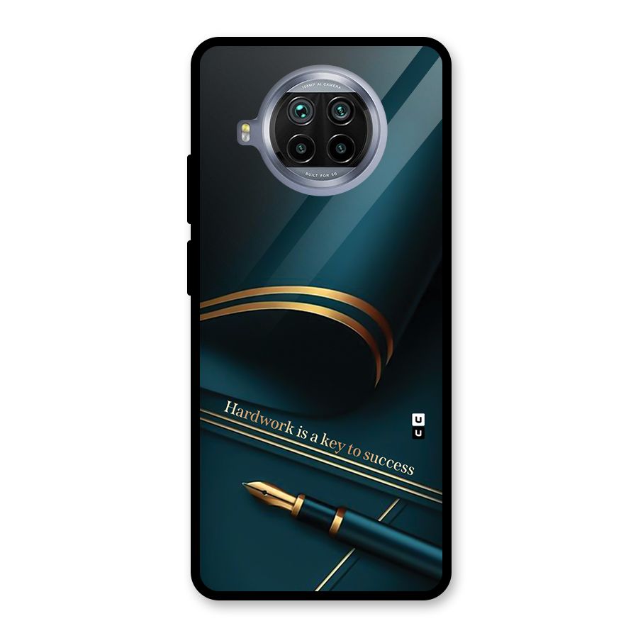 Hardwork Is Key Glass Back Case for Mi 10i