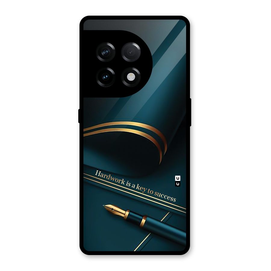 Hardwork Is Key Glass Back Case for OnePlus 11R