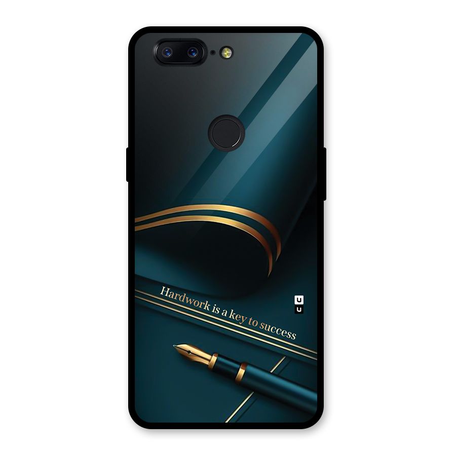 Hardwork Is Key Glass Back Case for OnePlus 5T