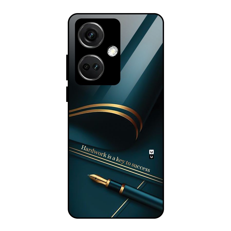 Hardwork Is Key Glass Back Case for OnePlus Nord CE 3 5G