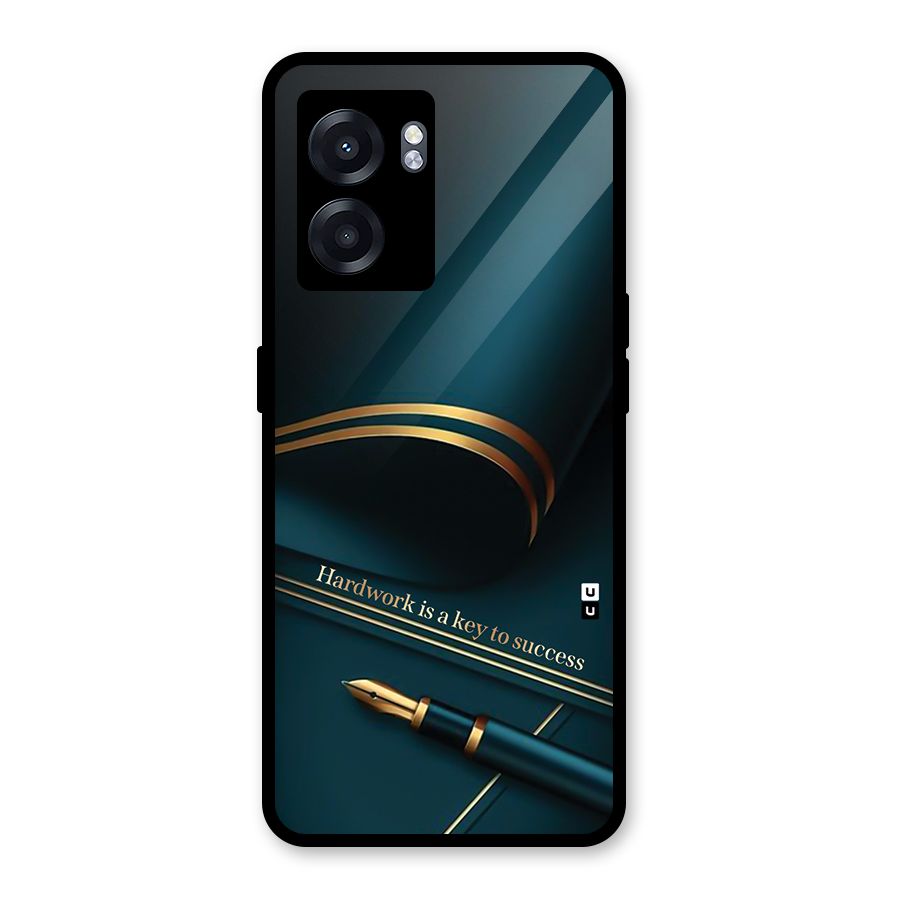 Hardwork Is Key Glass Back Case for Oppo K10 (5G)