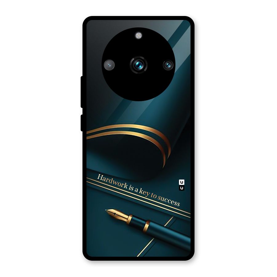 Hardwork Is Key Glass Back Case for Realme 11 Pro