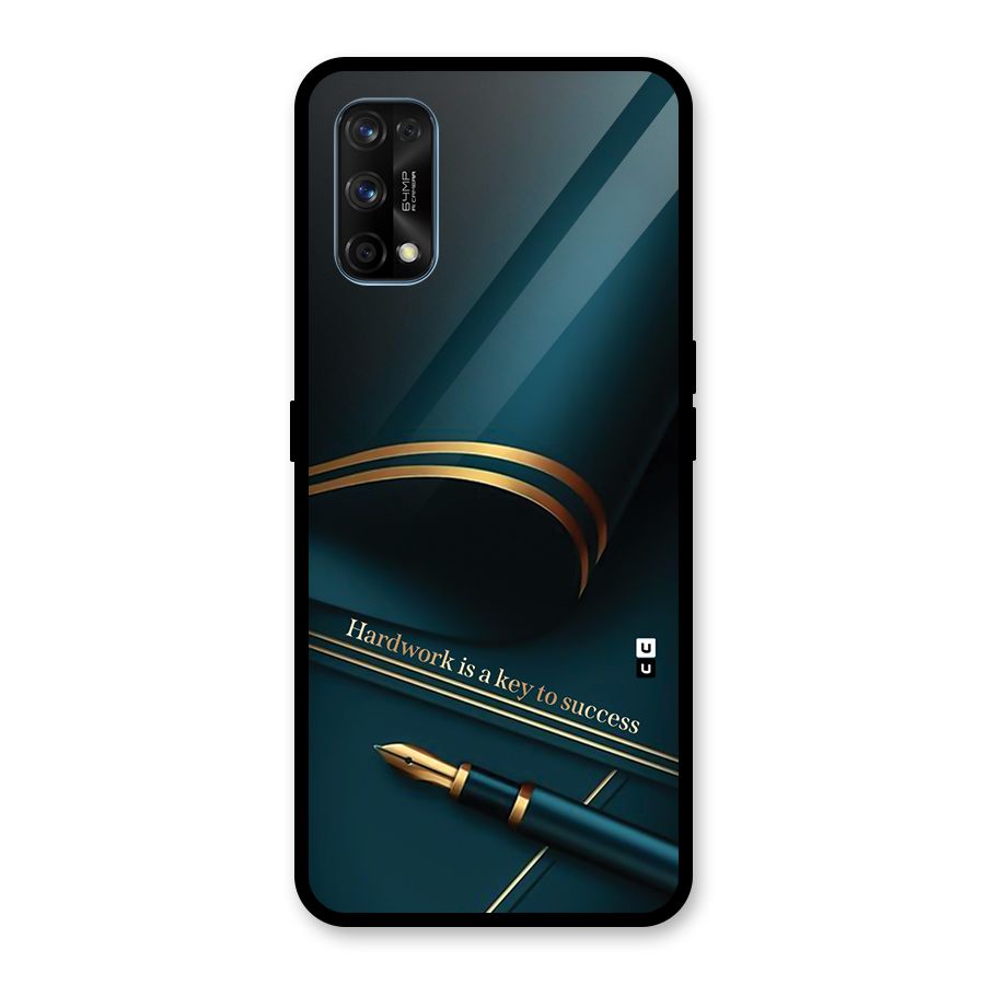 Hardwork Is Key Glass Back Case for Realme 7 Pro