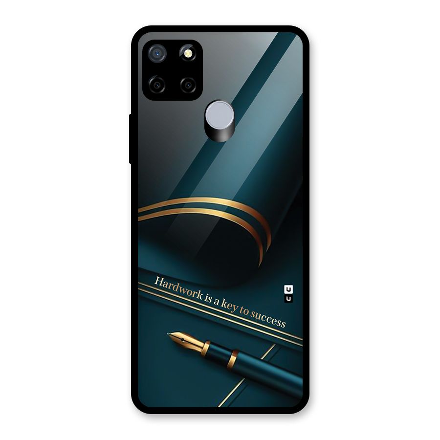 Hardwork Is Key Glass Back Case for Realme Narzo 20